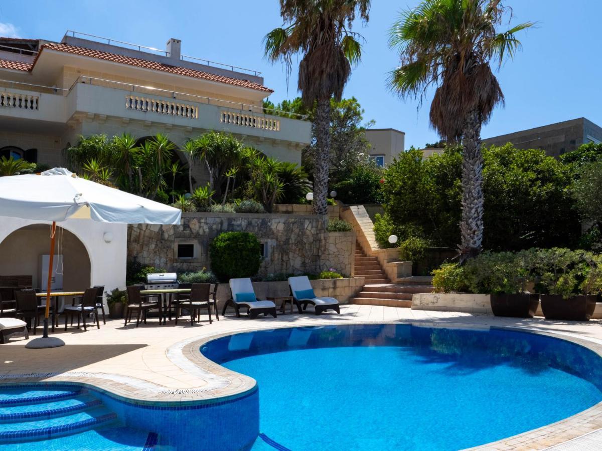 Villa Palma - Sunset Sea Views With Pool, Jacuzzi, Sauna And Games Room المليحة المظهر الخارجي الصورة