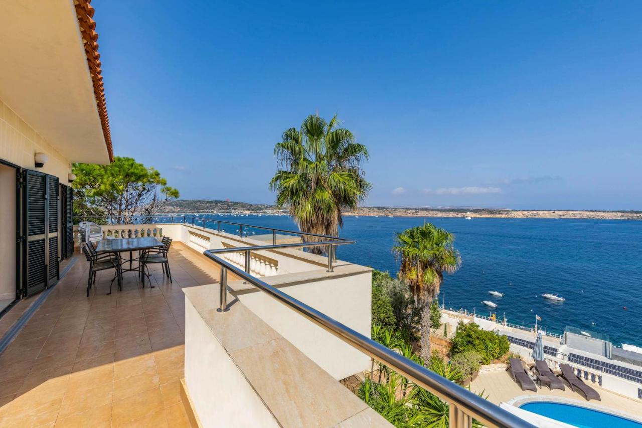 Villa Palma - Sunset Sea Views With Pool, Jacuzzi, Sauna And Games Room المليحة المظهر الخارجي الصورة